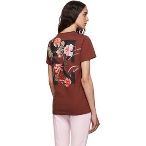 Off-white Red Flowers T-Shirt